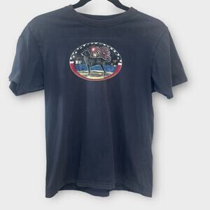 Kids navy blue the black dog tee shirt size 8/10 medium
